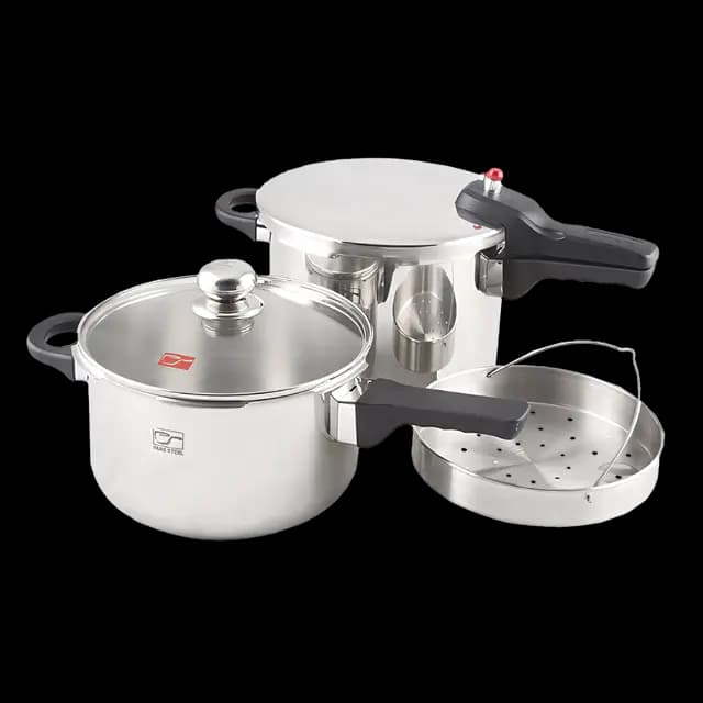 زودپز دوقلو پارس استیل مدل 4.5 و 6 لیتر