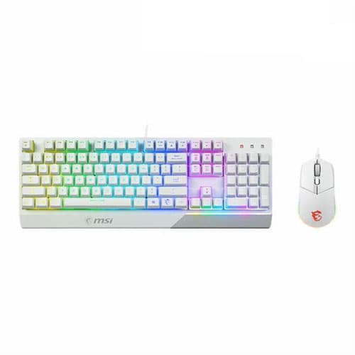 باندل گیمینگ ام اس ای مدل VIGOR GK30 COMBO White MSI Gaming Keyboard and Mouse