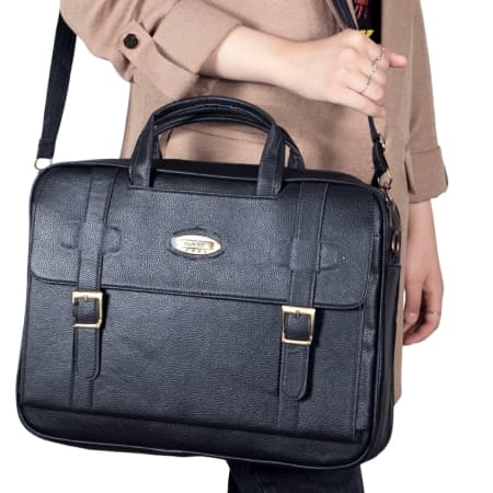 کیف دوشی اداری چرم دو سگگ مدل 2037
