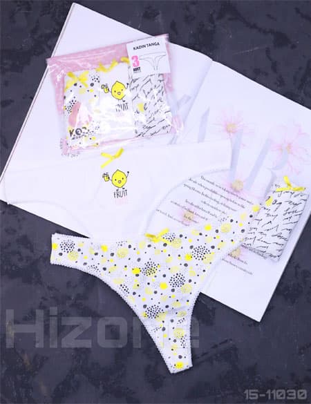 شورت نخی بک لس برند koza مدل پانی (پک سه تایی)