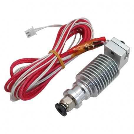 Hotend پرینتر سه بعدی E3D V6 دارای رابط پنوماتیک با نازل 0.4mm