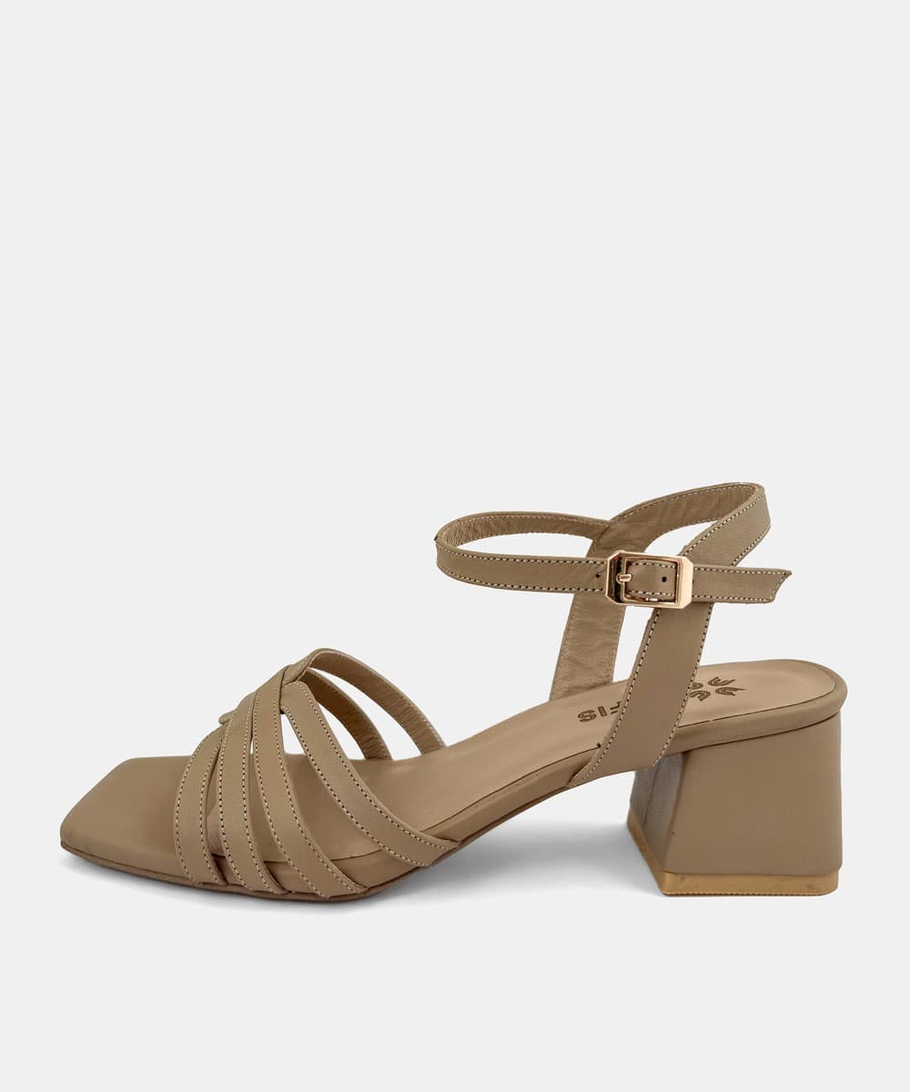 صندل چرم زنانه مدل 43000195