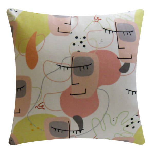 پاپریک کاور کوسن مربع 45*45 طرح چهره