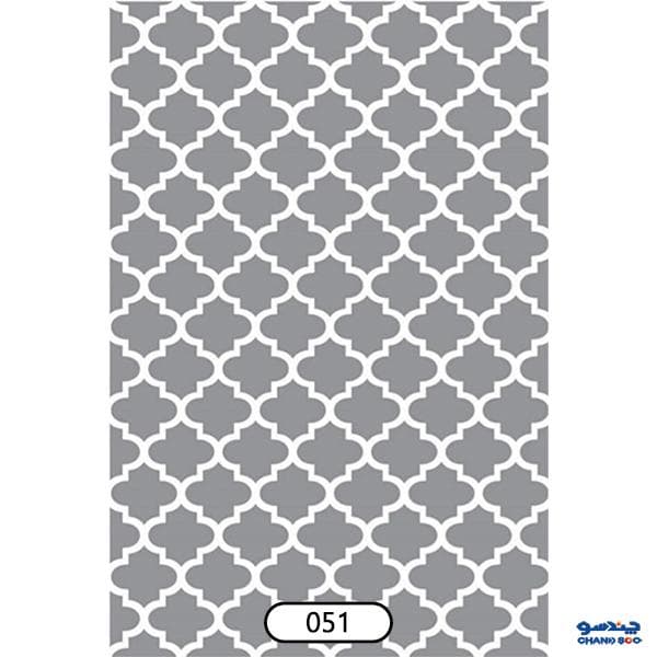 کاور فرش طوسی طرح فانتزی نگین ترمه مدل 51