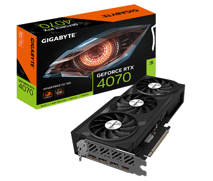 کارت گرافیک گیگابایت مدل GeForce RTX 4070 AERO 12GB OC