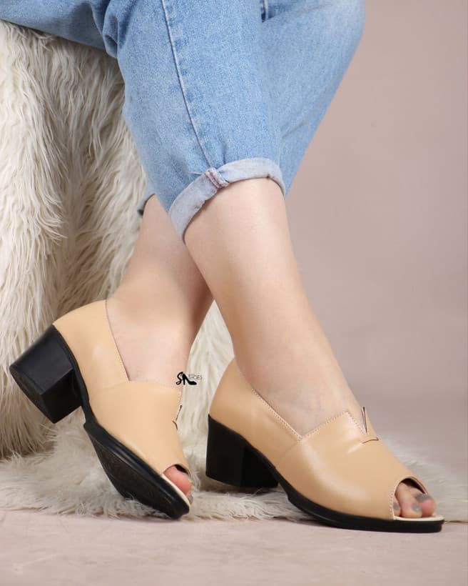 کفش پاشنه دار جلوباز زنانه جدید