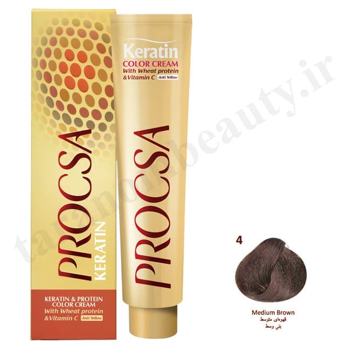 رنگ مو پروکسا قهوه ای متوسط n4