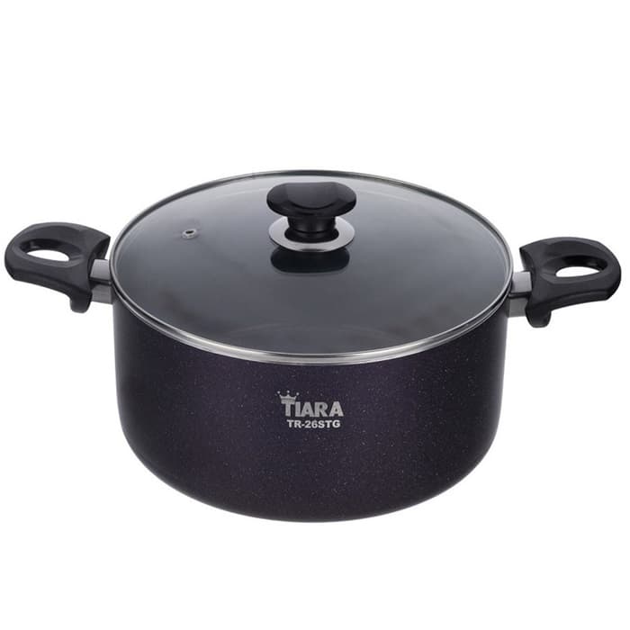 قابلمه تفلون سایز 26 دورو گرانیت تیارا