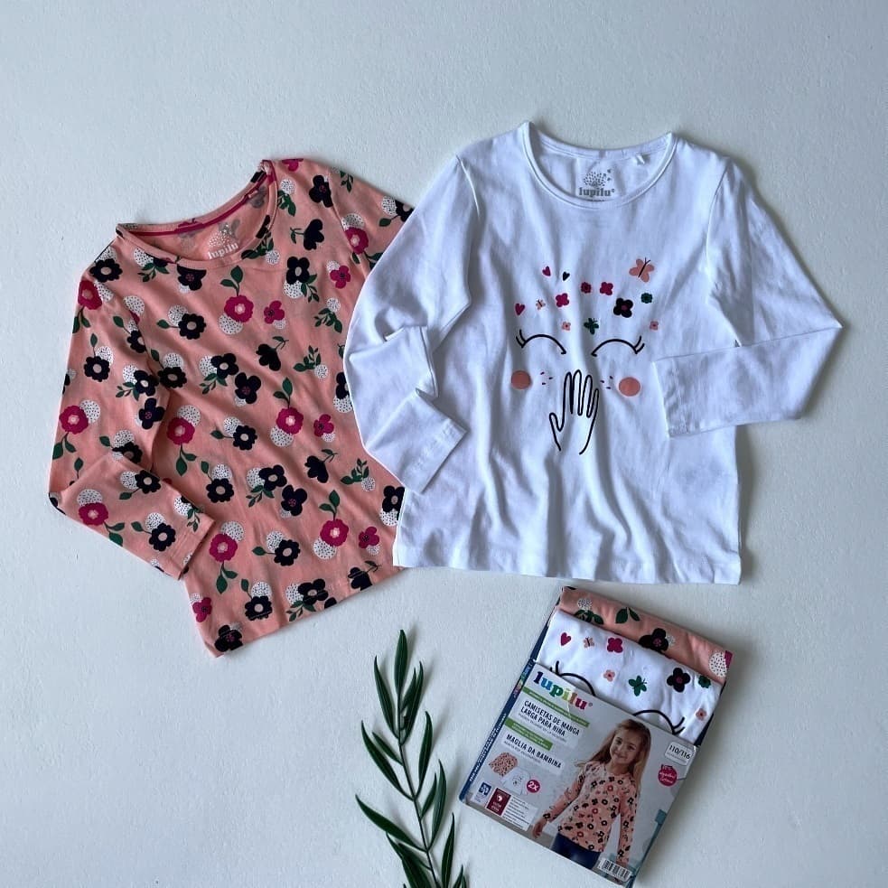 پک دوتایی بلوز دخترانه برند LUPILU