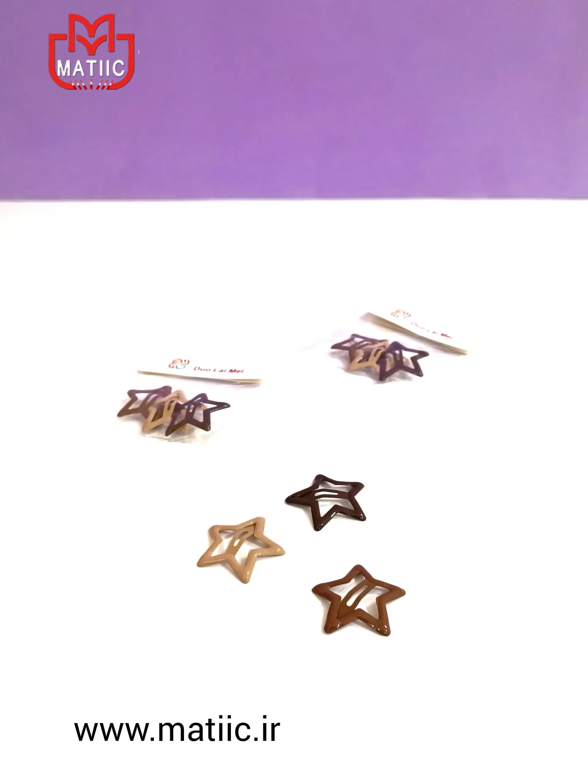 پک 3 عددی گیره سر ستاره ای پینترستی