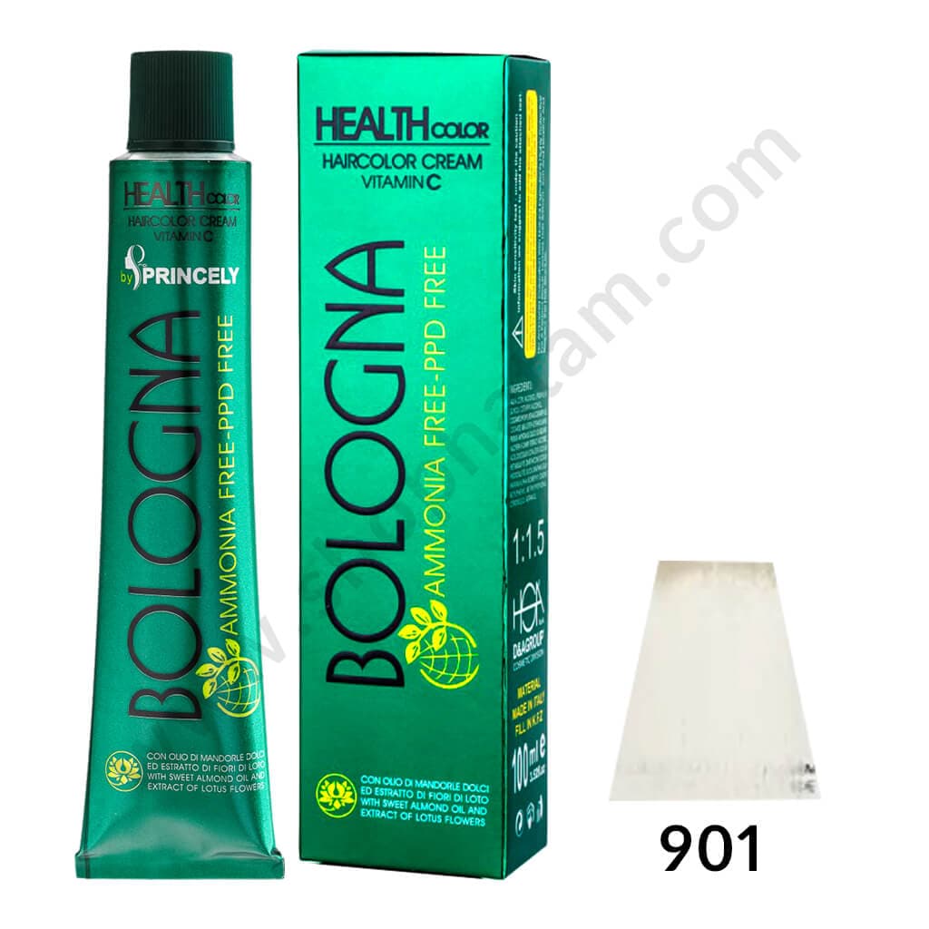 رنگ مو بلونیا (شماره 901) بلوند خاکستری روشن حجم ۱۰۰ میلی لیتر