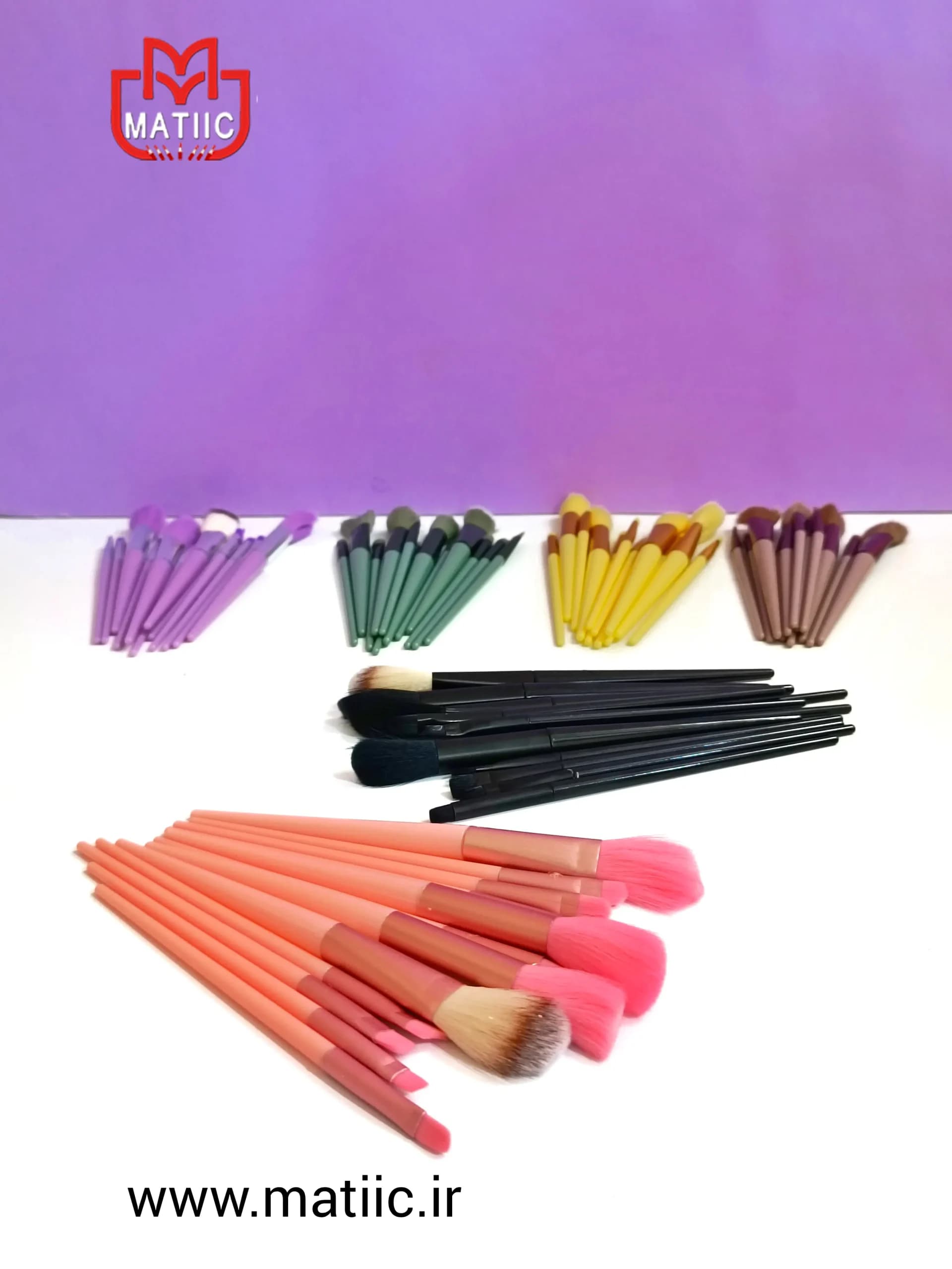 ست براش فانتزی رنگی 13 عددی