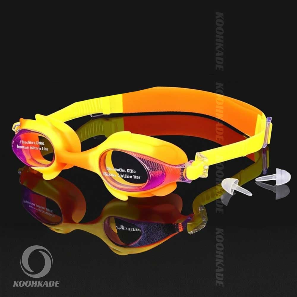 عینک شنا بچه گانه دخترانه و پسرانه برند یاماکاوا ( Yamakawa ) سیلیکونی آبی رنگ