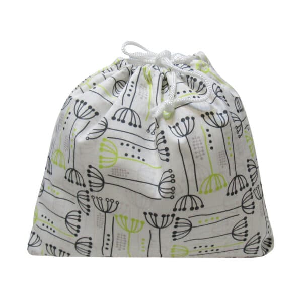 ماسیس کیسه بند دار زمینه سفید طرح دار متوسط