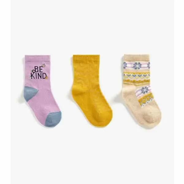جوراب دخترانه بچه گانه مادرکر مدل Be Kind