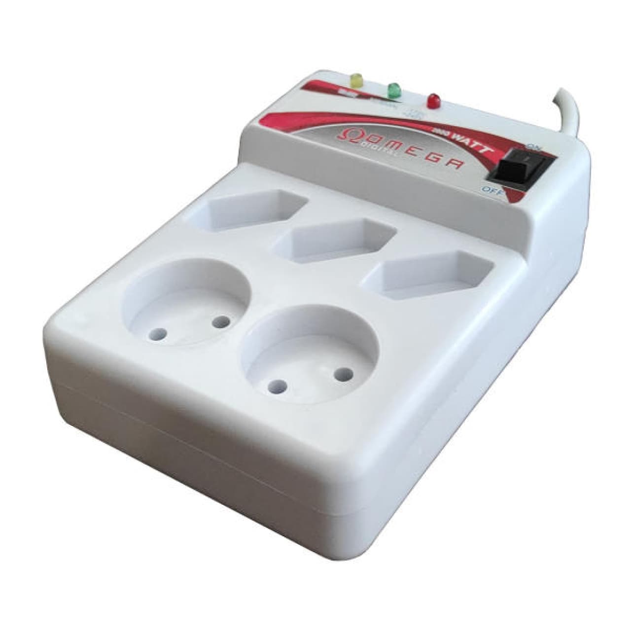 محافظ ولتاژ امگا مدل محافظ 5 خانه انالوگ