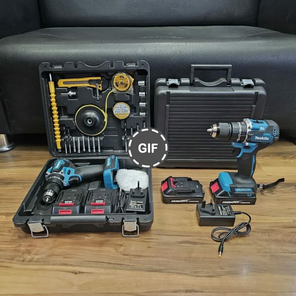 دریل شارژی چکشی ۳۶ ولت براشلس طرح ماکیتا مدل BS3030