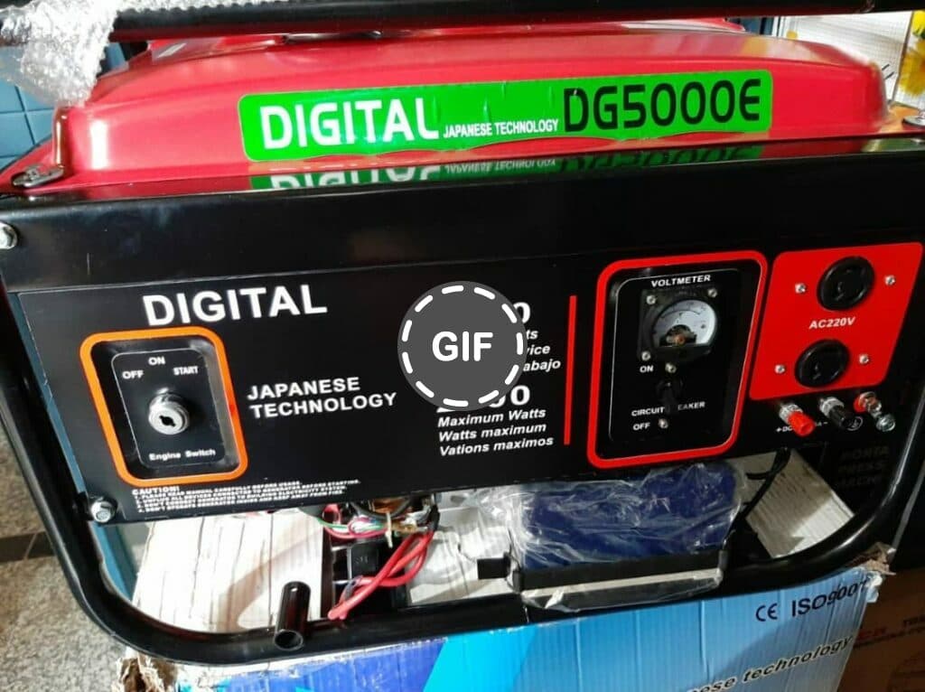 موتور برق ٢.٨ کیلو وات تمام مس دیجیتال مدل DG5000E