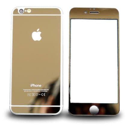 محافظ پشت و رو شیشهای آیفون iPhone 6 – 6S – رنگ طلایی
