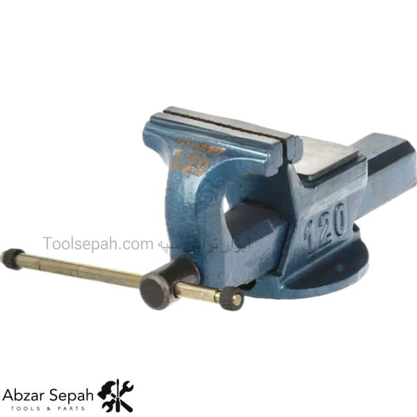 گیره رومیزی ایران صنعت سایز 120 با فک فولادی