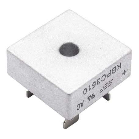 پل دیود مربعی فلزی 1000V / 35A مدل KBPC3510