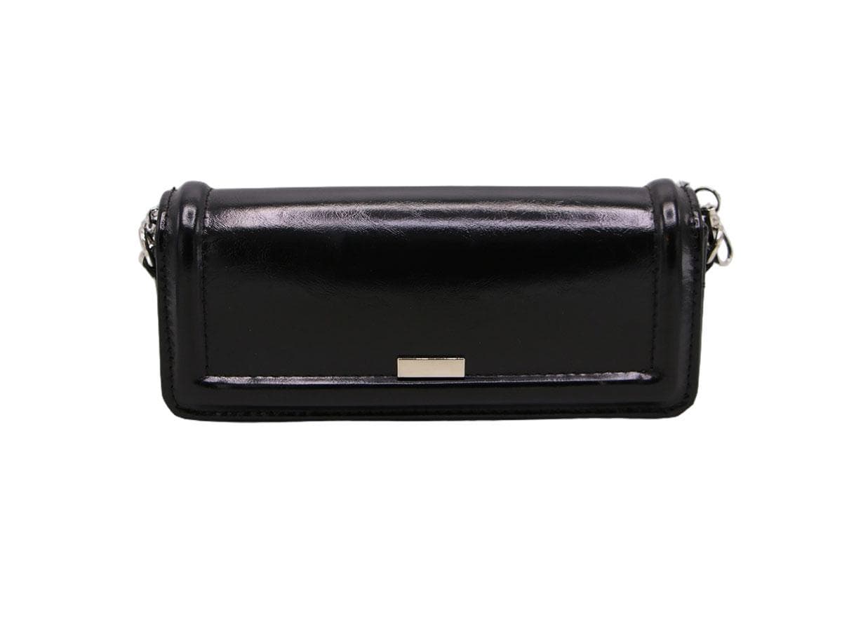 کیف زنانه ورنی بند داره مشکی