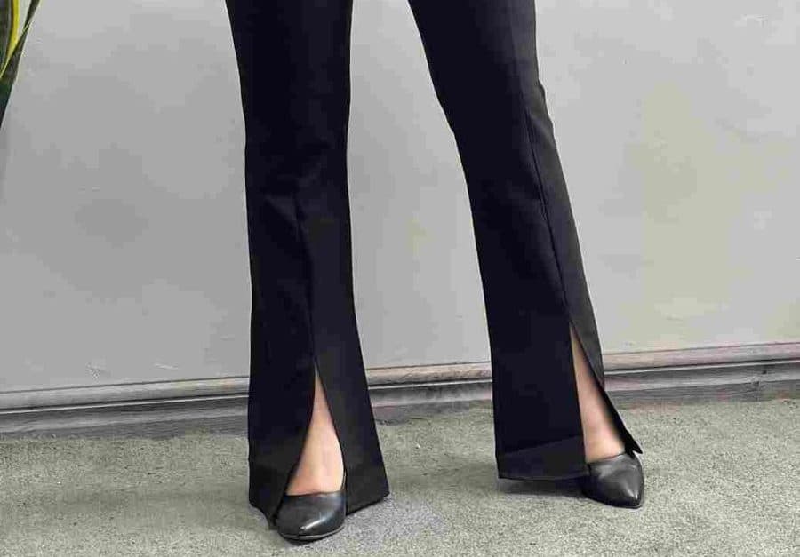 شلوار زنانه جنس سورن جلو چاکدار سایز 38 تا 46