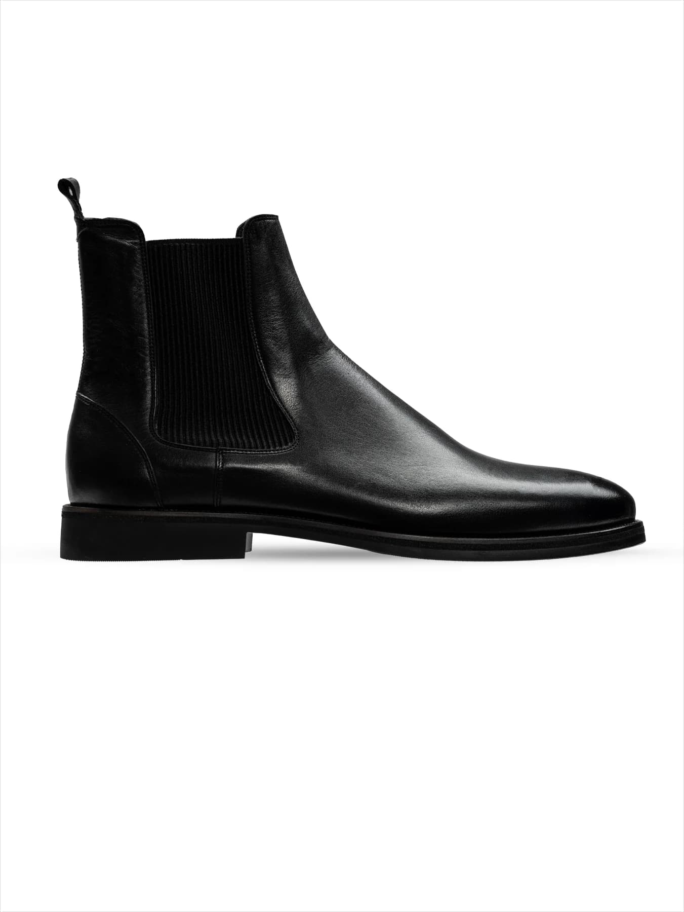 بوت مشکی چرم بغل کش 7