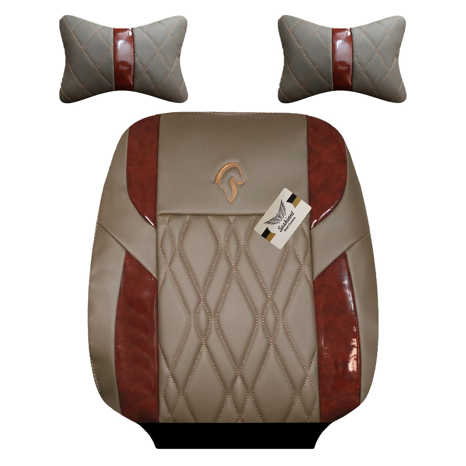 روکش صندلی سمند صندلی جدید چرمی برند سوشیانت مدل G به همراه پشت گردنی