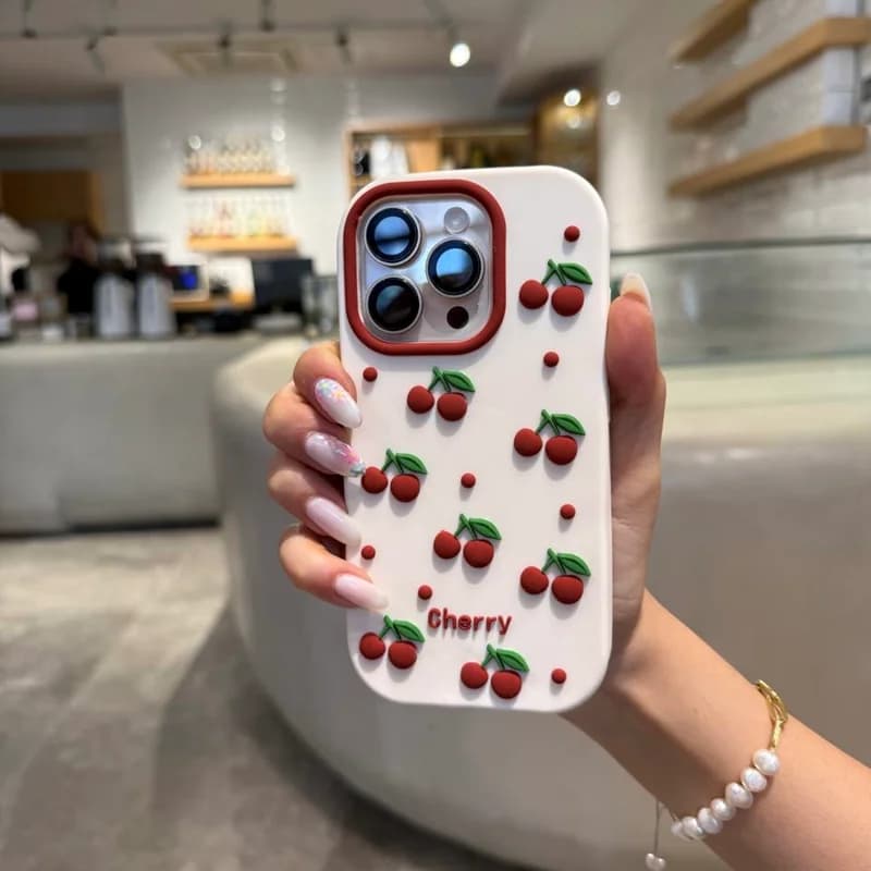 قاب موبایل آیفون البالو ریزه سیلیکونی