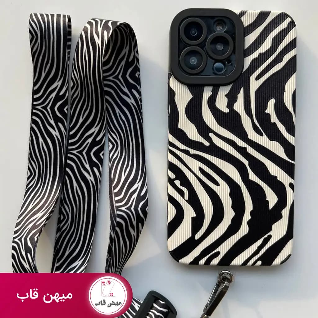 قاب گوشی آیفون Zebra گورخر کبریتی بدون بند هدیه - کد (۸۸۰۴)