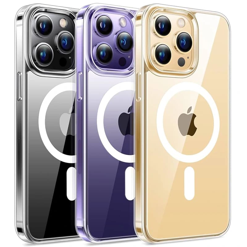 قاب اورجینال مگ سیف برای گوشی IPHONE 14 Pro Max تمام شفاف (پک اپل استوری)