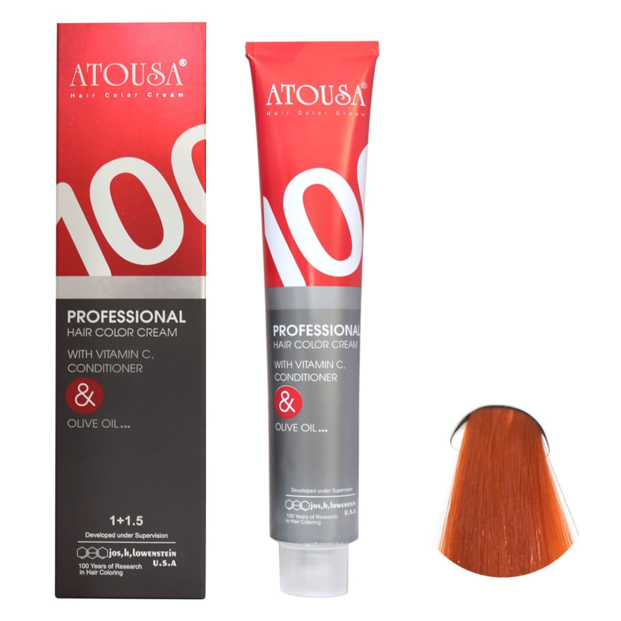 رنگ مو آتوسا شماره K6 حجم 100 میلی لیتر رنگ بلوند مسی متوسط