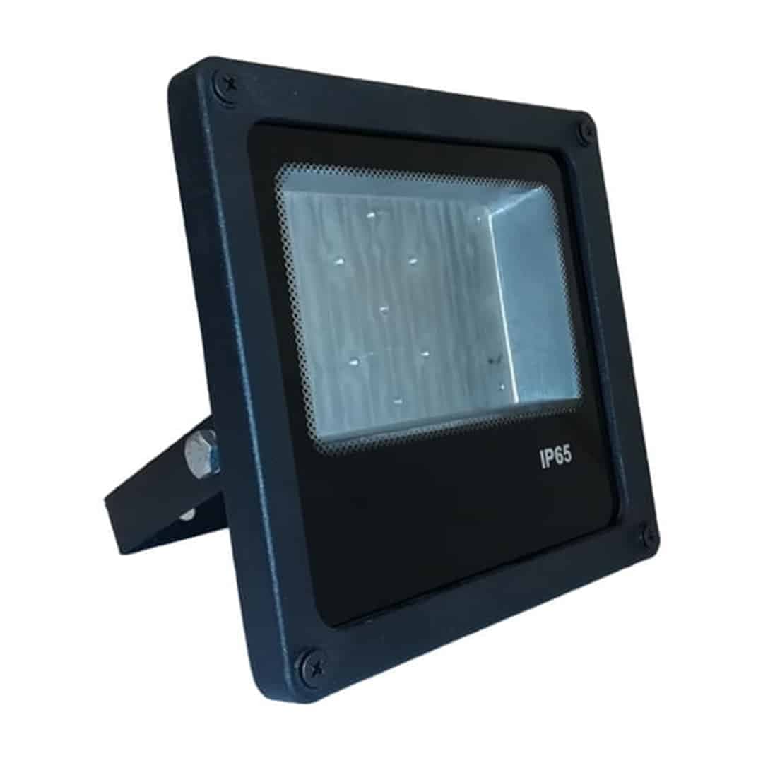 قاب پروژکتور آلومینیومی 50 وات پایه دار 175x170x55 میلیمتر ضدآب