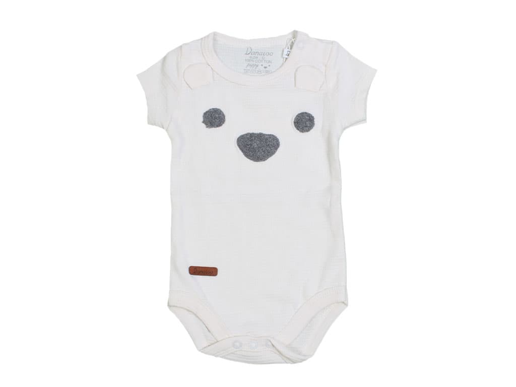 بادی آستین کوتاه نوزادی طرح PUPPY دانالو Danaloo
