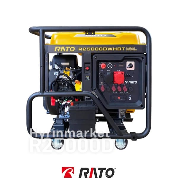 موتوربرق بنزینی 19 کیلووات استارتی راتو مدل R25000DWHBT