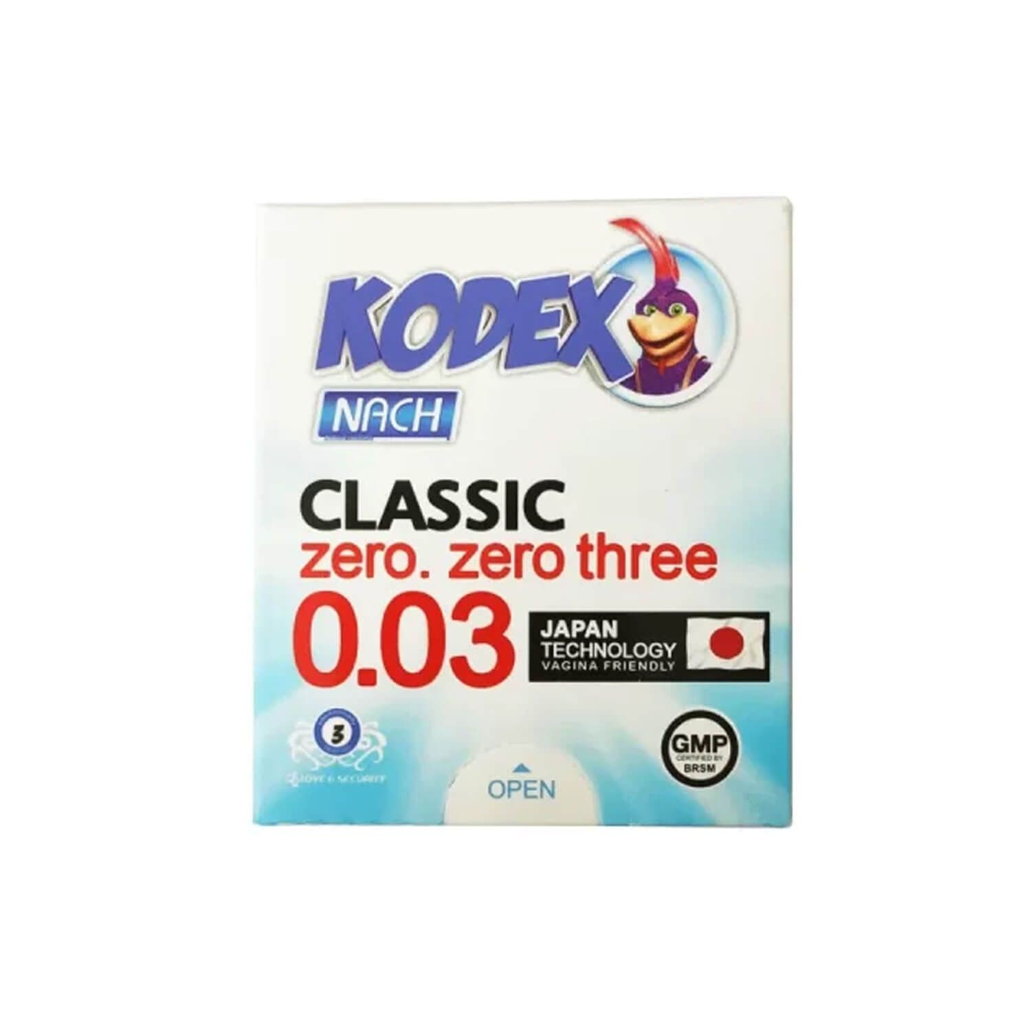 کاندوم کدکس مدل Classic 0.03 بسته 3 عددی