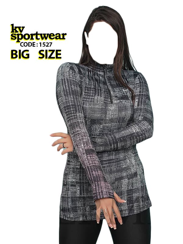 تیشرت نیم زیپ فینگردار ورزشی زنانه NIKE کد 05