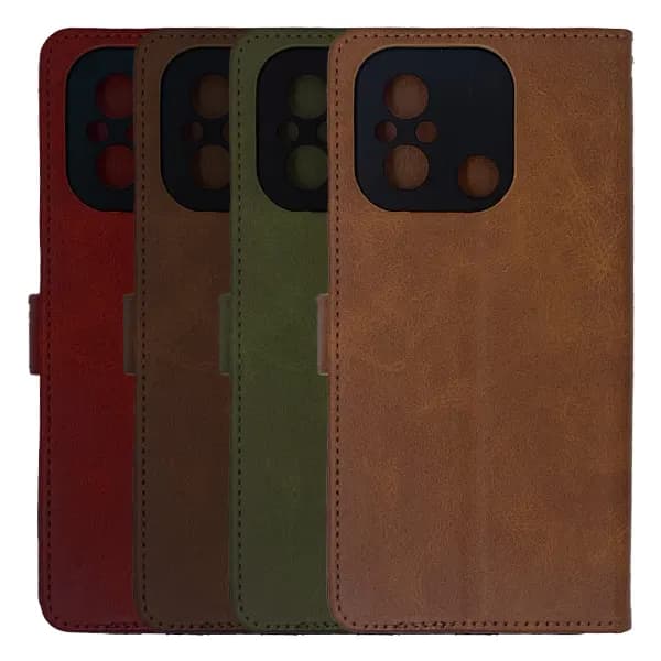 کیف چرمی کلاسوری شیائومی Redmi 12C بند دار