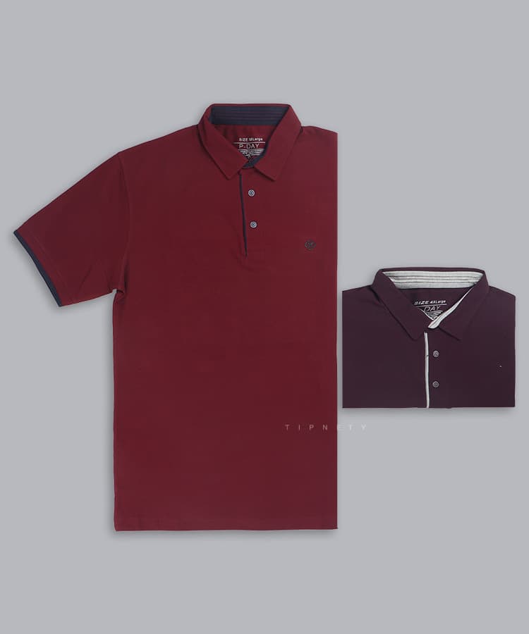 تیشرت یقه دار سایز بزرگ مردانه 6207