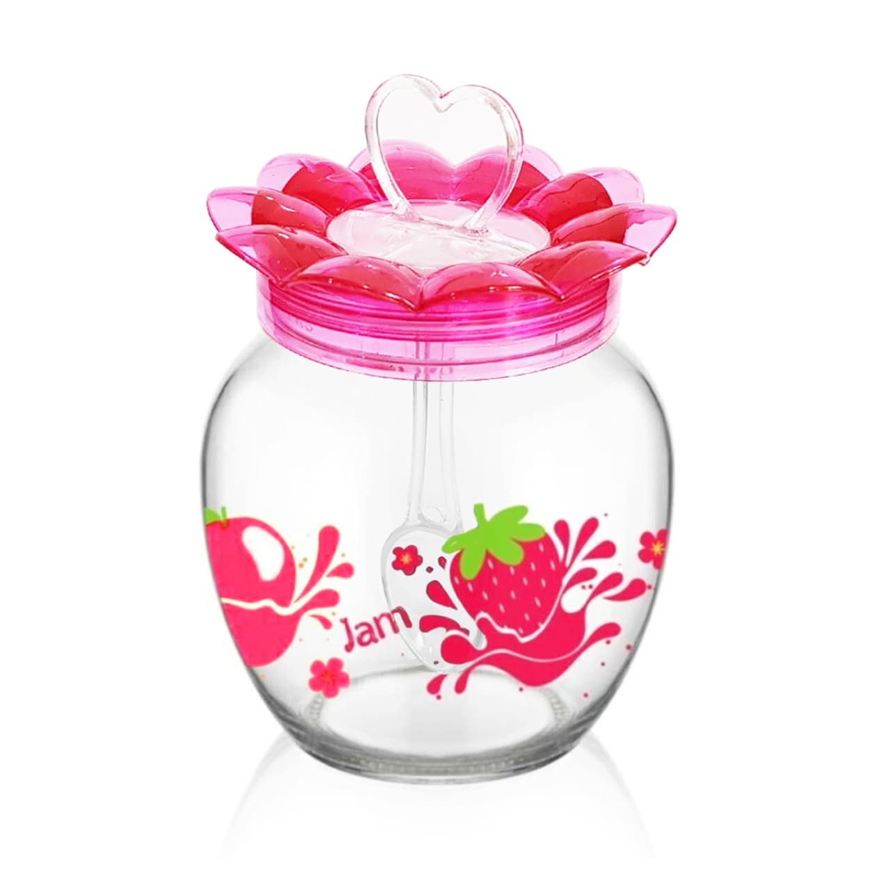 ظرف مربا خوری طرح گل کد S20