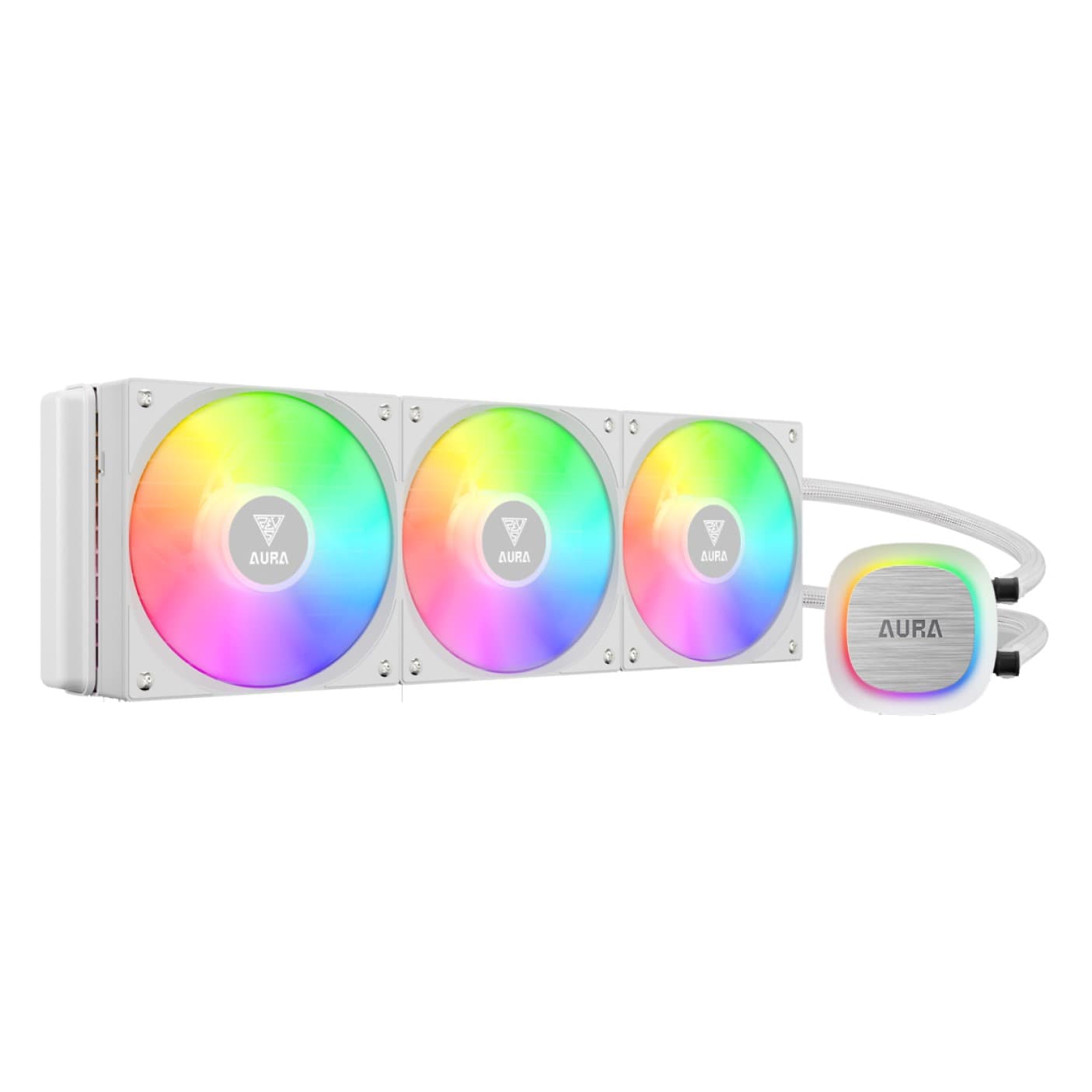 خنک کننده مایع پردازنده گیم دیاس AURA GL360 V2 WHITE LIQUID COOLER