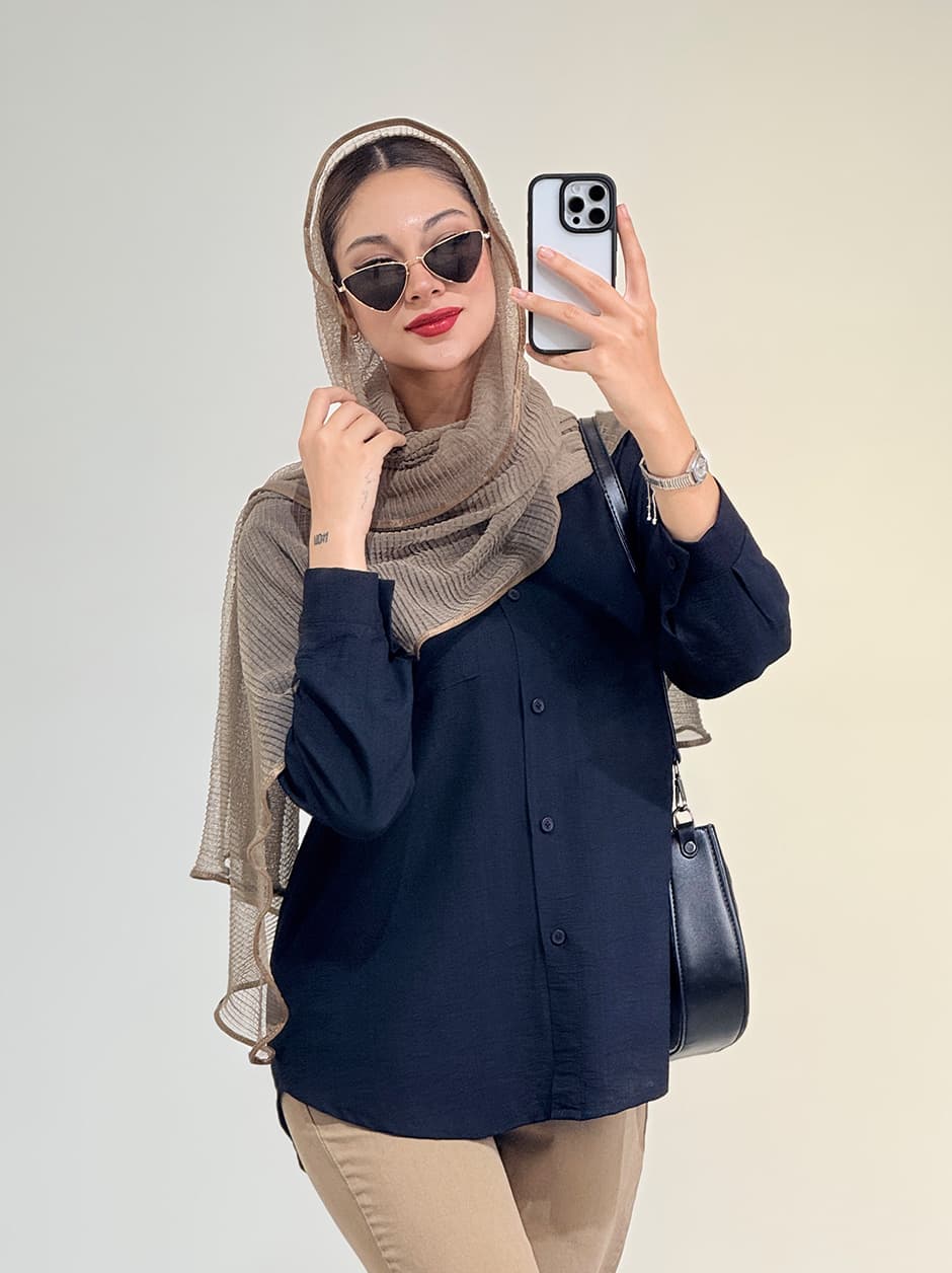 شومیز تک جیب کد 19226