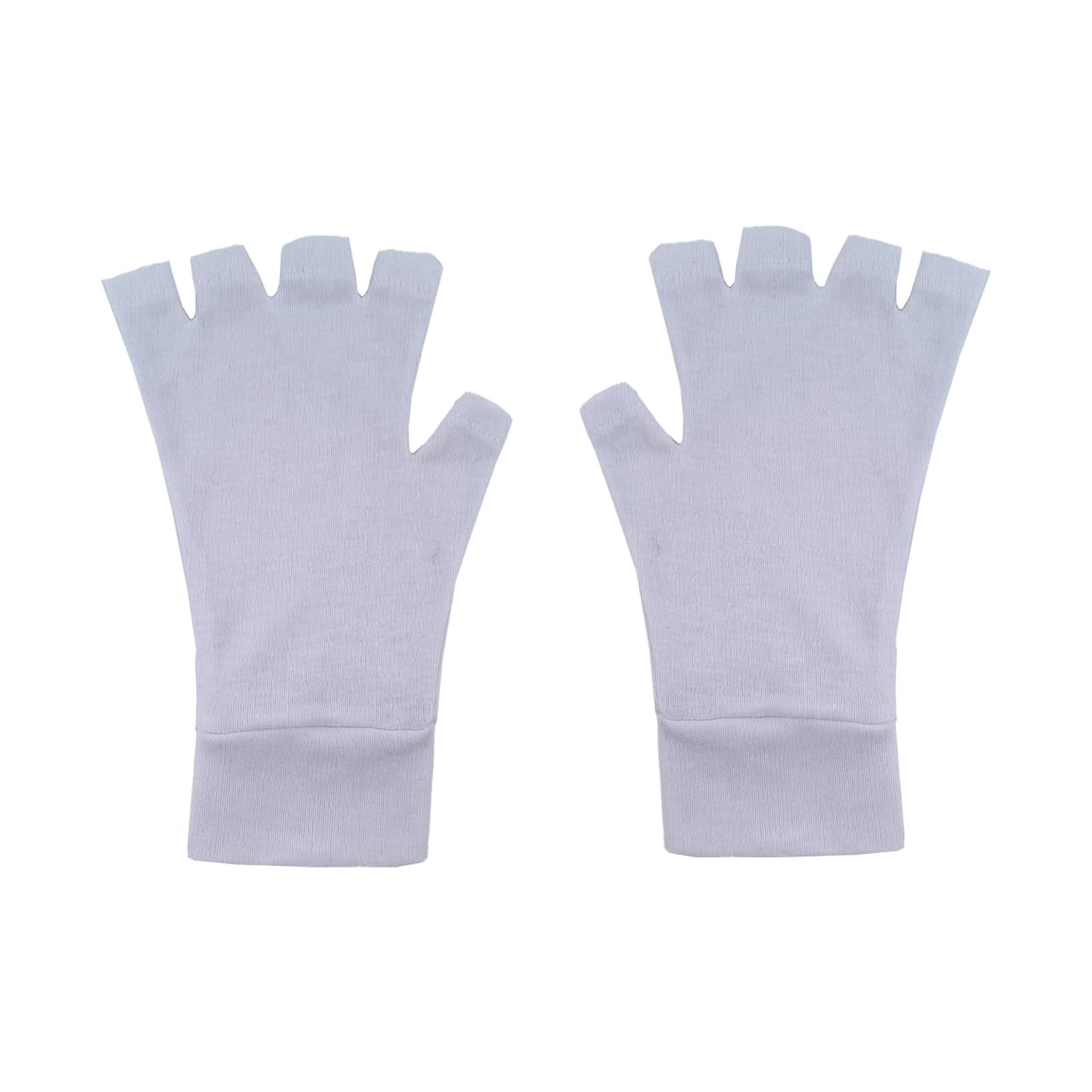 دستکش زنانه سیلکا مدل نیم انگشتی کد 1099 رنگ سفید