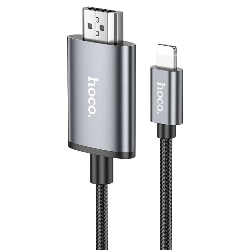 کابل مبدل HDMI به Lightning به طول 2 متر مدل 1080P از برند هوکو مدل Hoco UA27 (نسخه اورجینال وارداتی)