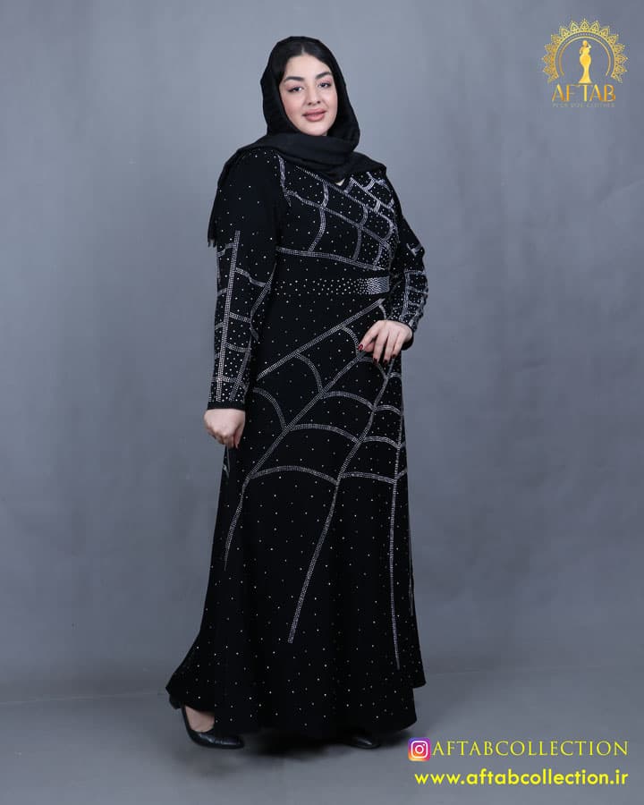 لباس مجلسی عنکبوتی سایزبزرگ 5041