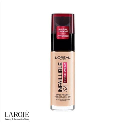 کرم پودر 32 ساعته لورال اینفنیبل مدل فرش ور