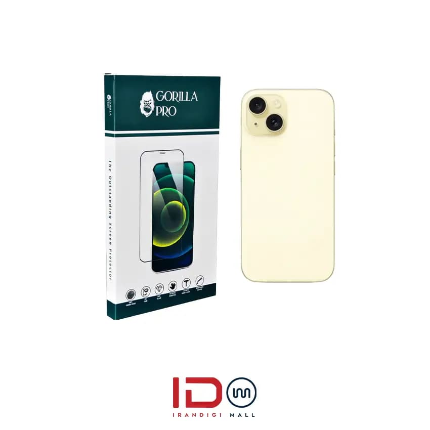 گلس و محافظ هیدروژلی (شفاف) بدنه گوشی اپل مدل iPhone 15