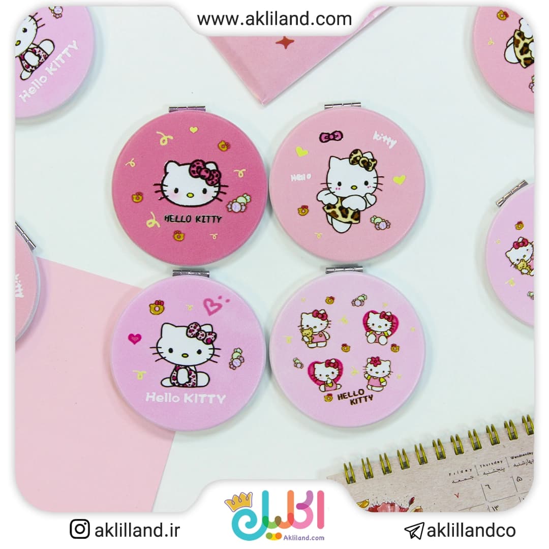 آینه فانتزی گرد کیتی (مدل رندوم)