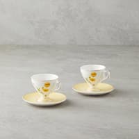 ست قهوه خوری ۲ نفره انگلیش هوم والنتینا 80 میلی زرد